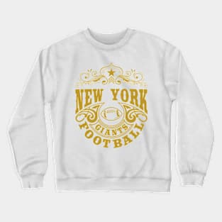 Vintage Retro New York Giants Football Crewneck Sweatshirt